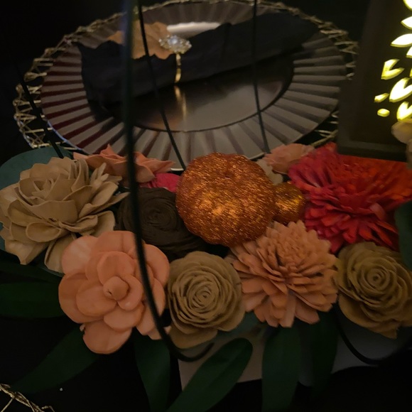 Handmade Pumpkin Floral Centerpiece - Picture 3 of 7